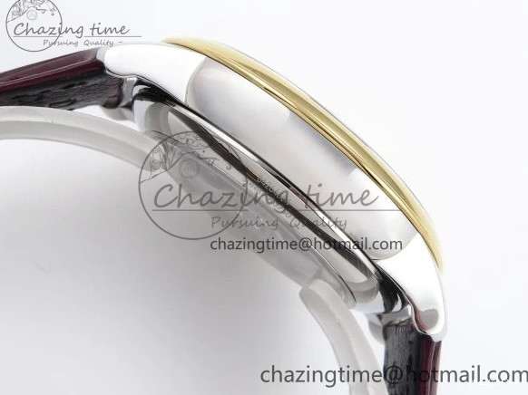 0415 De Ville Power Reserve YG MKF 1:1 Best Edition White Dial on Brown Leather Strap A WrinkleFree 7755